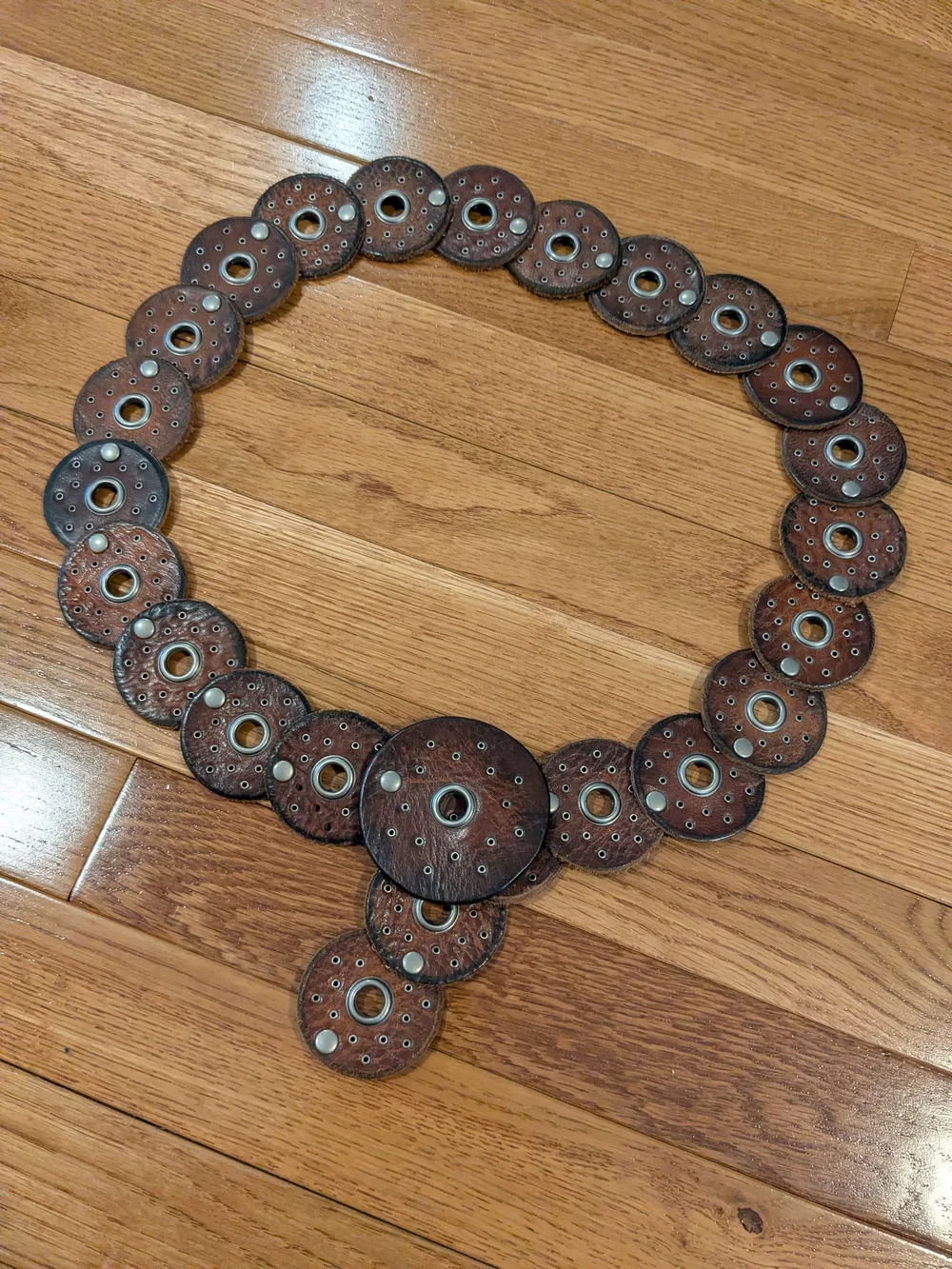 Leather Boho Concho Belt